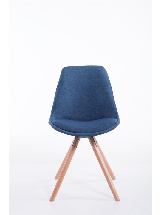 Vierailutuoli Toulouse kangas Natura pyöreä, sininen