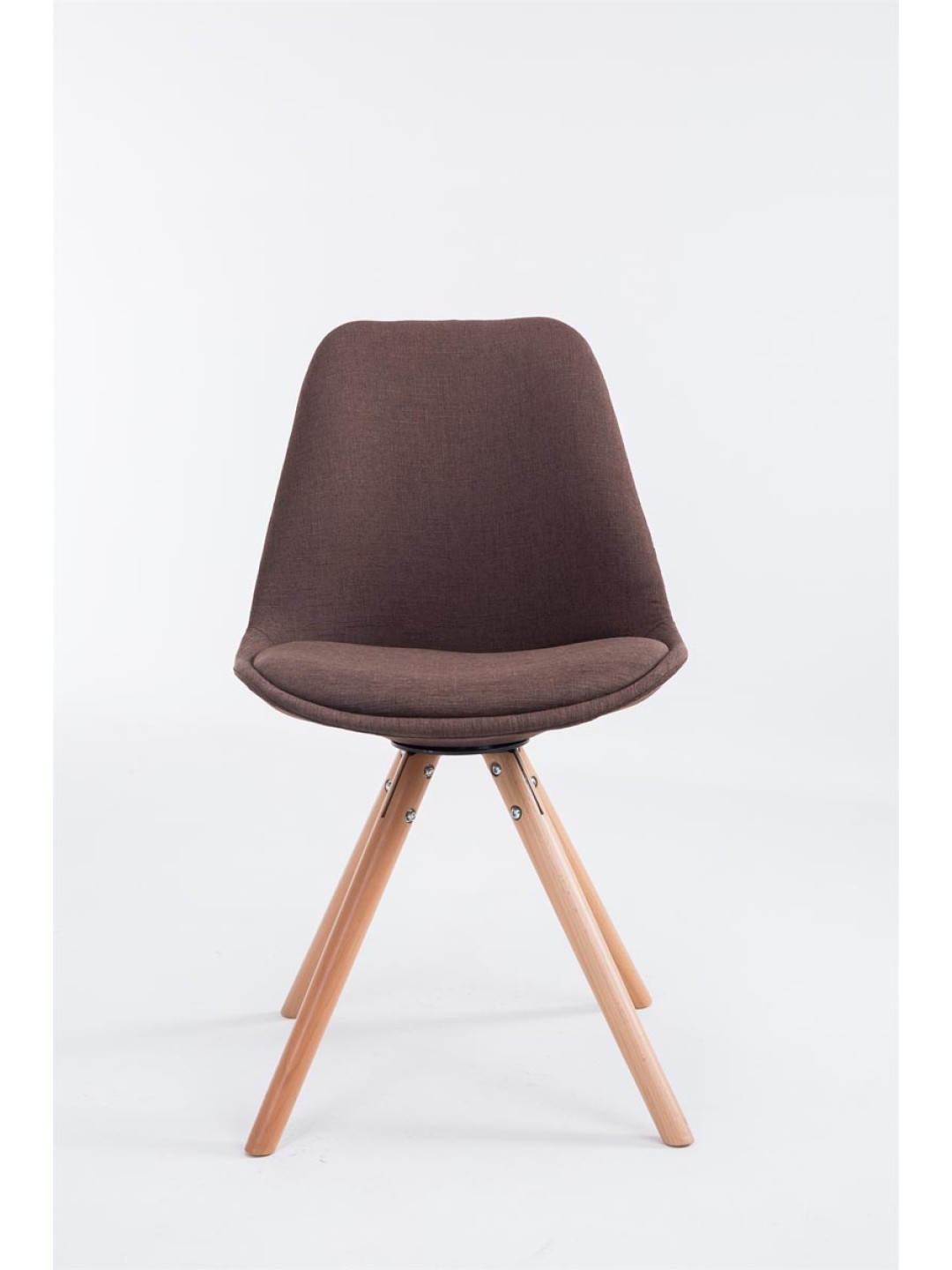 Vierailutuoli Toulouse kangas Natura pyöreä, ruskea