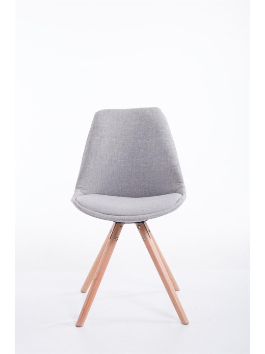 Vierailutuoli Toulouse kangas Natura pyöreä, harmaa