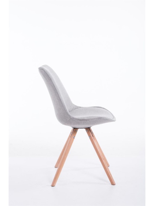 Vierailutuoli Toulouse kangas Natura pyöreä, harmaa