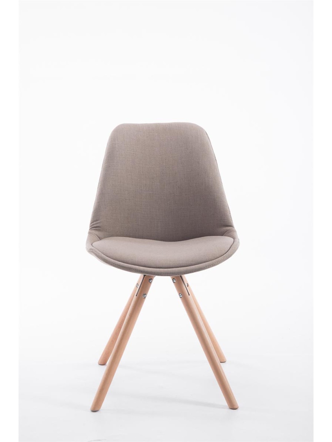 Vierailutuoli Toulouse kangas Natura pyöreä, taupe