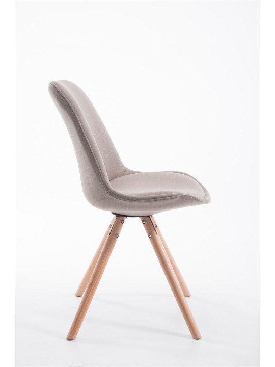 Vierailutuoli Toulouse kangas Natura pyöreä, taupe