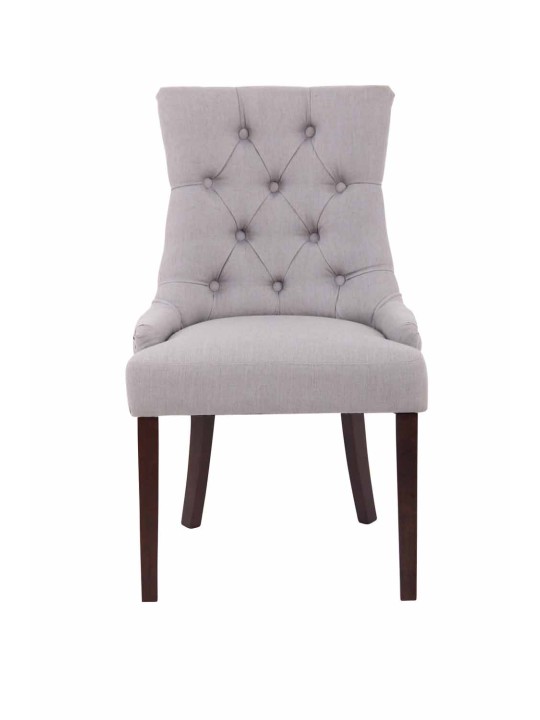 Ruokasalin tuoli Aberdeen kangas antiikki, harmaa