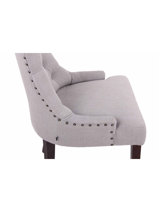 Ruokasalin tuoli Aberdeen kangas antiikki, harmaa