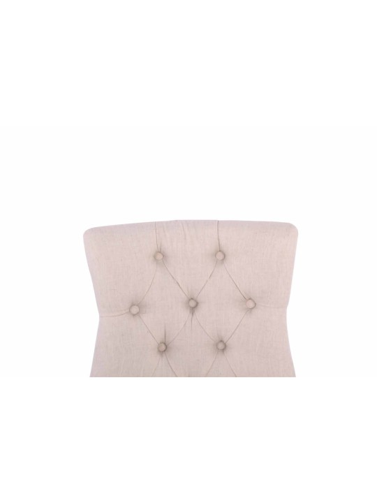 Ruokasalin tuoli Aberdeen kangas antiikki, kermanvärinen