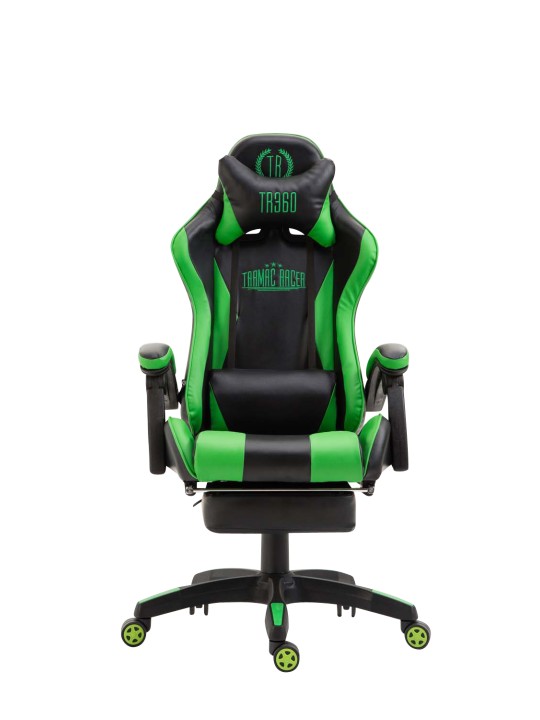 Ignite keinonahkainen työtuoli, musta/vihreä