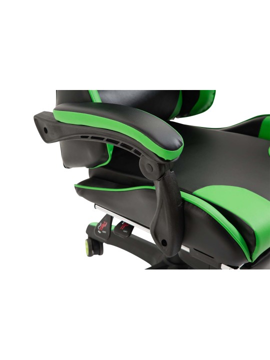 Ignite keinonahkainen työtuoli, musta/vihreä