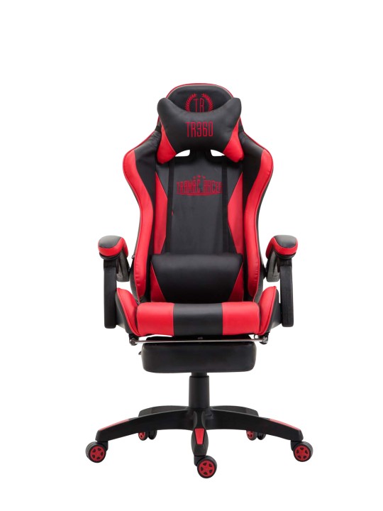 Ignite keinonahkainen työtuoli, musta/punainen