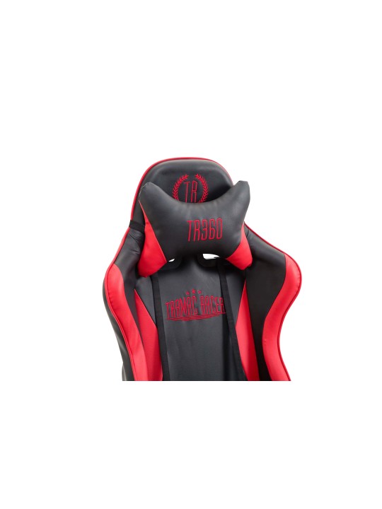 Ignite keinonahkainen työtuoli, musta/punainen