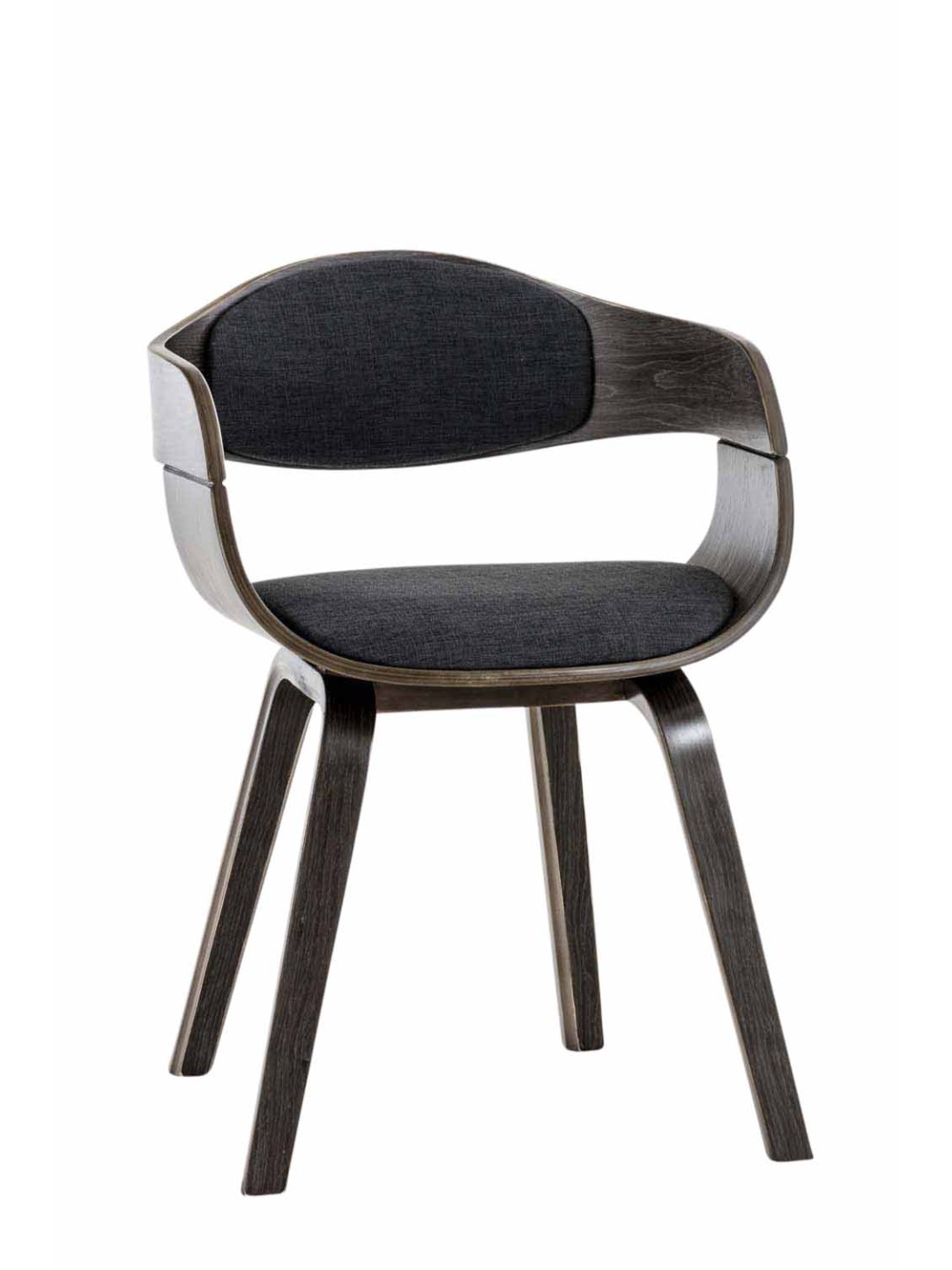 Vierailijatuoli Kingston kangasta, harmaa/tummanharmaa