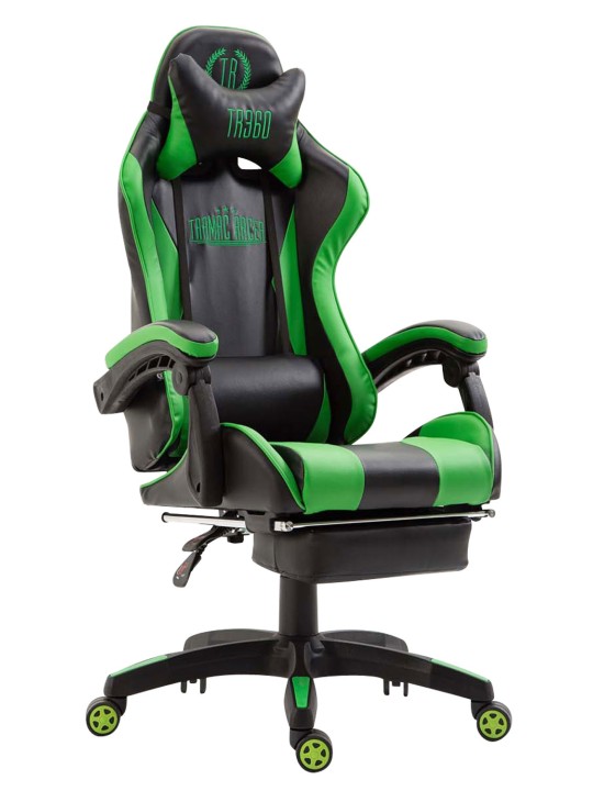 Ignite keinonahkainen työtuoli, musta/vihreä