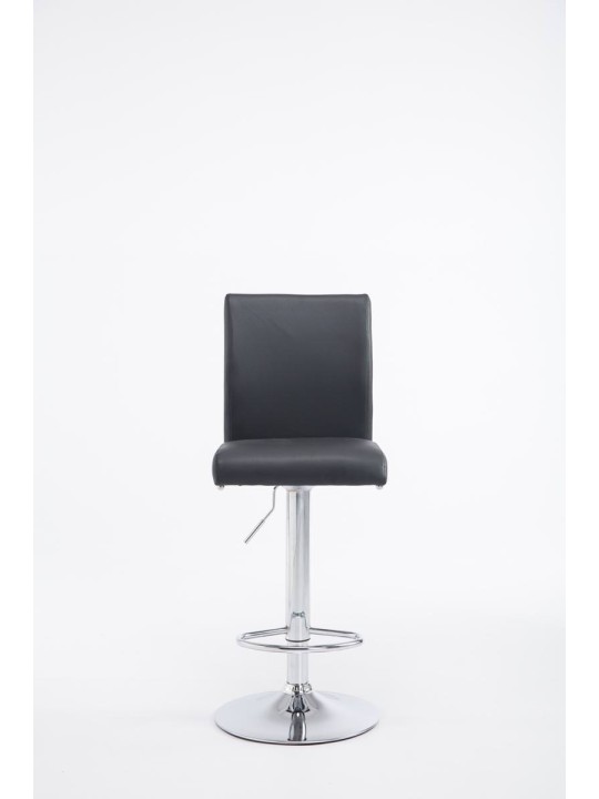 2 baarituolia Kölnin keinonahka kromi, musta