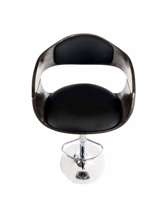 2 baarijakkaran sarja Kingston C keinonahkaa, musta/harmaa