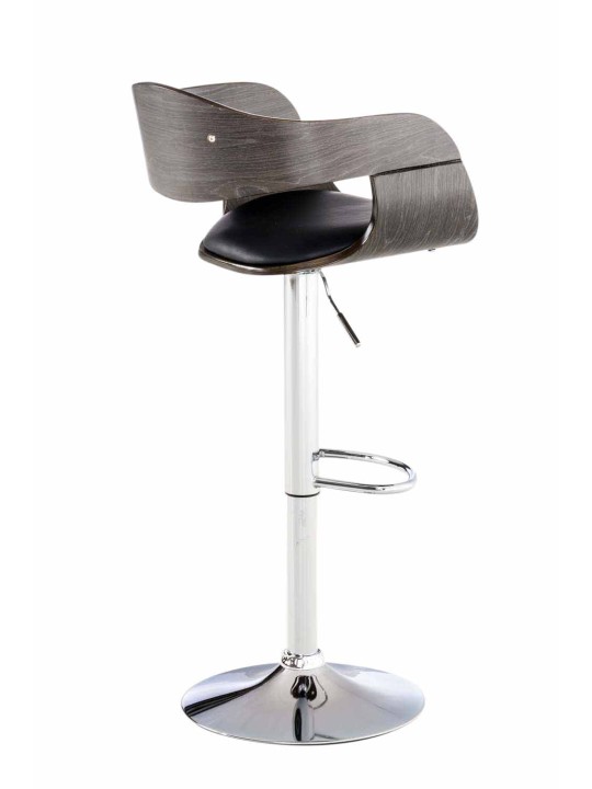 2 baarijakkaran sarja Kingston C keinonahkaa, musta/harmaa