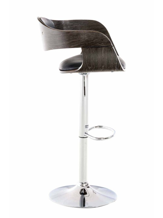 2 baarijakkaran sarja Kingston C keinonahkaa, musta/harmaa