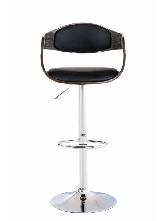 2 baarijakkaran sarja Kingston C keinonahkaa, musta/harmaa