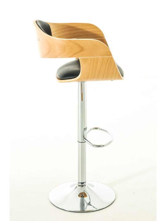 2 baarijakkaran sarja Kingston C keinonahkaa, luonnonvärinen/musta