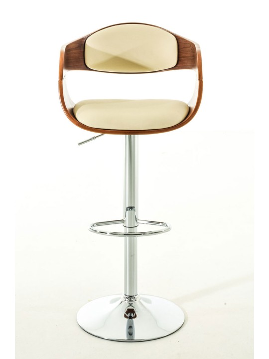 2 baarijakkaran sarja Kingston C keinonahkaa, pähkinä/kermanvärinen