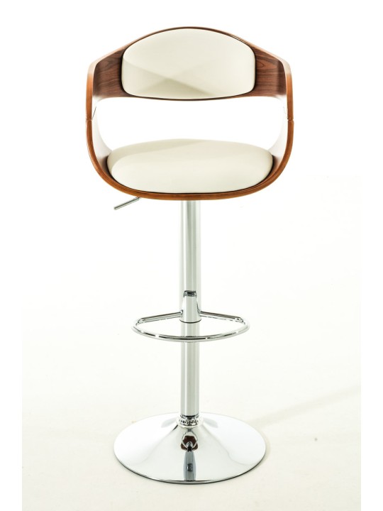 2 baarijakkaran sarja Kingston C keinonahkaa, pähkinä/valkoinen