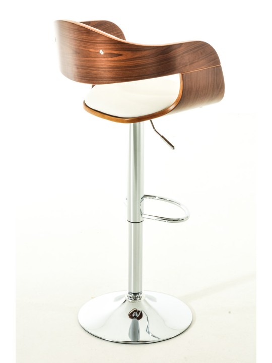 2 baarijakkaran sarja Kingston C keinonahkaa, pähkinä/valkoinen