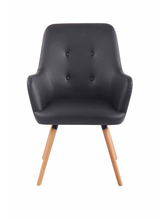 Lounger Aarhus keinonahkaa luonnollinen, musta