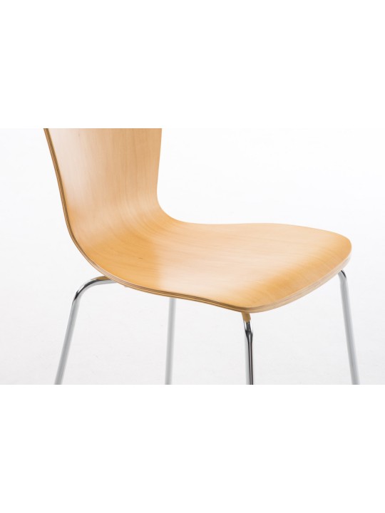 2 vierailijatuolin setti Aaron, luonnonvärinen