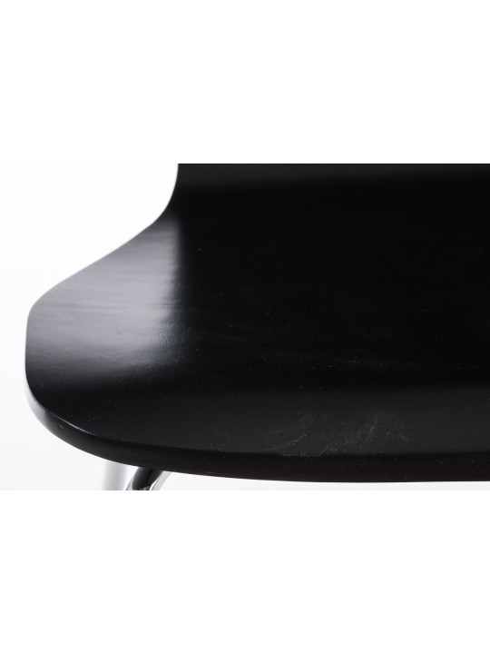 2 vierailijatuolin setti Aaron, musta