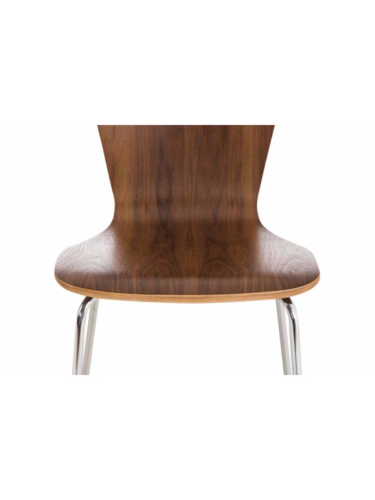 2 vierailijatuolin setti Aaron, pähkinä