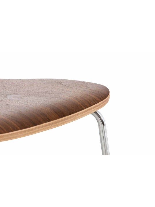 2 vierailijatuolin setti Aaron, pähkinä