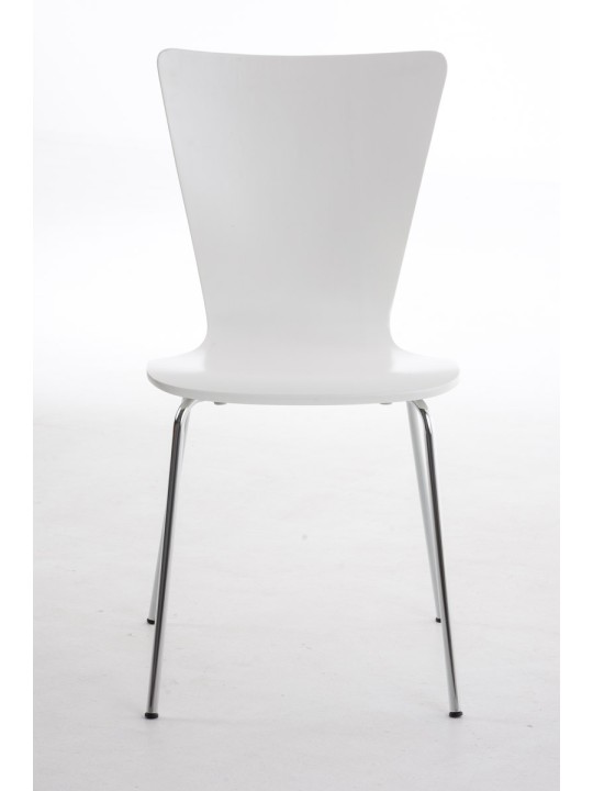 4 vierailijatuolin setti Aaron, valkoinen