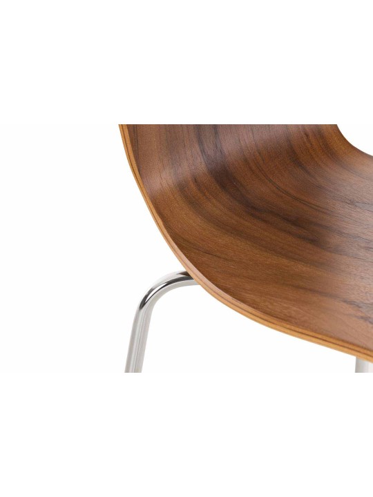 4 vierailijatuolin setti Aaron, pähkinä