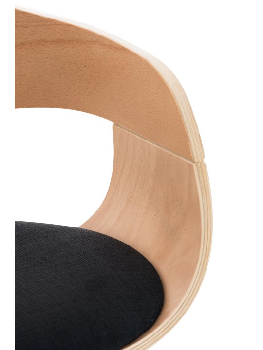 Baarijakkara Kingston C kangasta, luonnonvärinen/musta