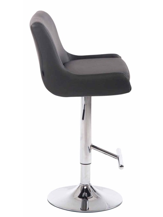 2 baarituolien sarja Club tekonahka kromi, harmaa