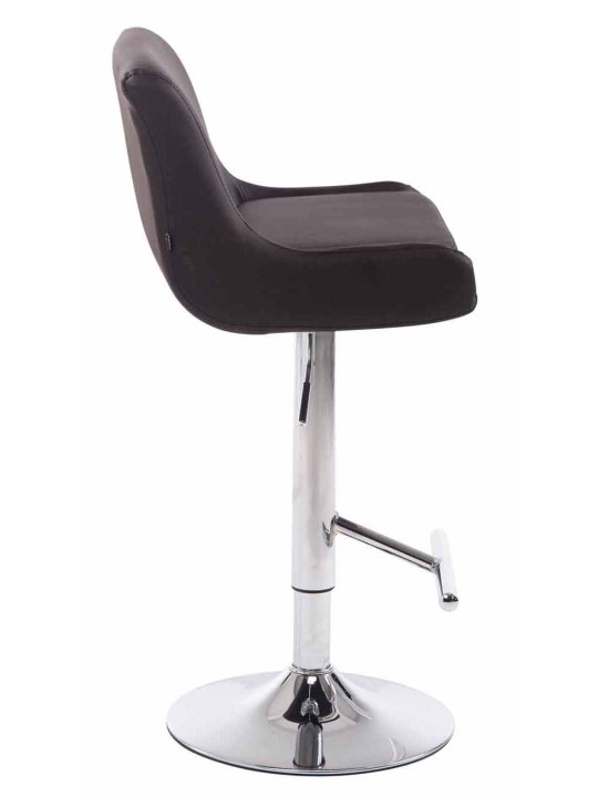 2 baarituolien sarja Club tekonahka kromi, ruskea