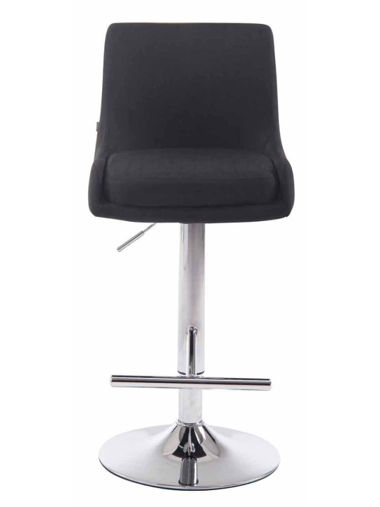 2 baarituolien sarja Club Fabric Chrome, musta