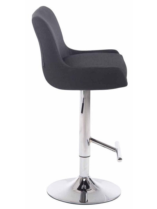 2 baarituolien sarja Club Fabric Chrome, musta