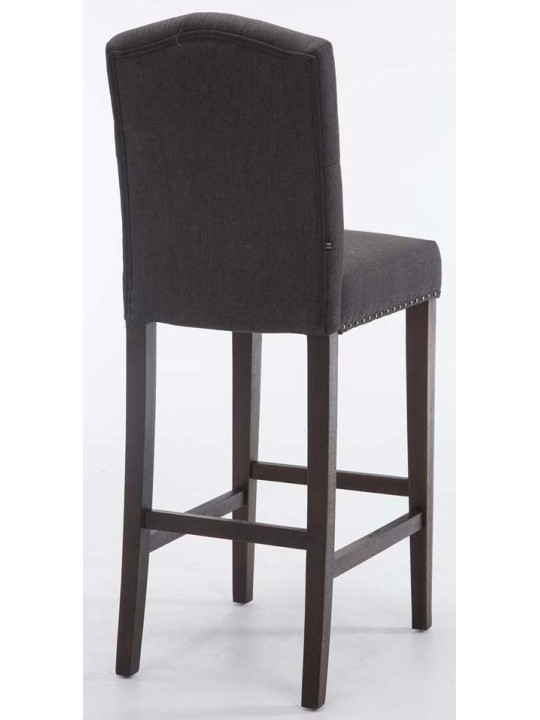 2 baarituolisarja Louise kangas antiikki, tummanharmaa