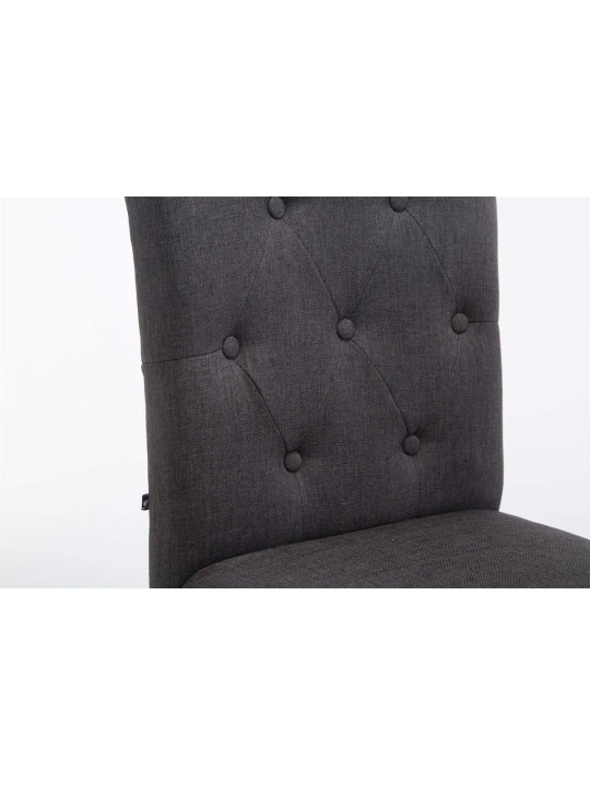 2 baarituolisarja Louise kangas antiikki, tummanharmaa