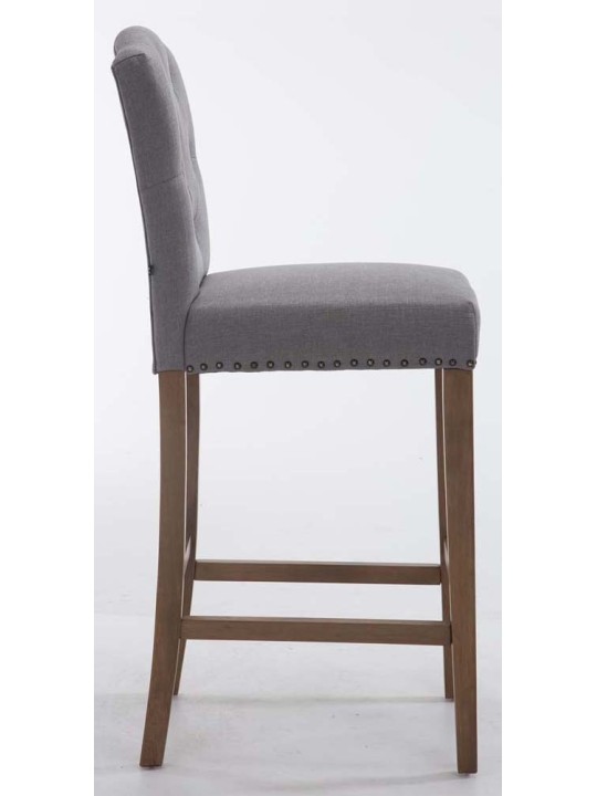 2 baarijakkaran setti Louise kangas antiikki-light, vaaleanharmaa