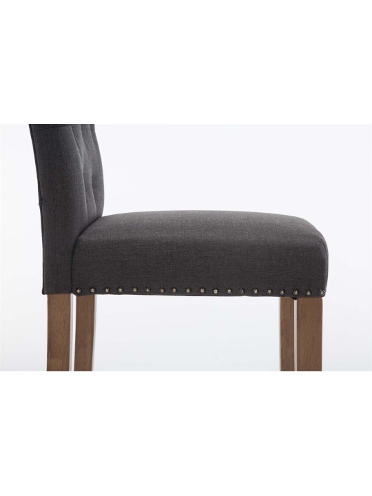 2 baarijakkaran setti Louise kangas antiikki-light, tummanharmaa