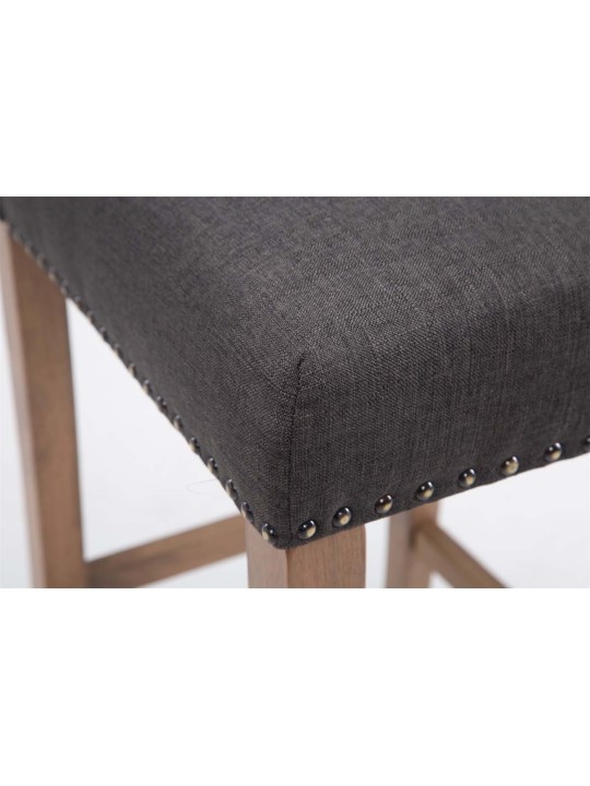 2 baarijakkaran setti Louise kangas antiikki-light, tummanharmaa