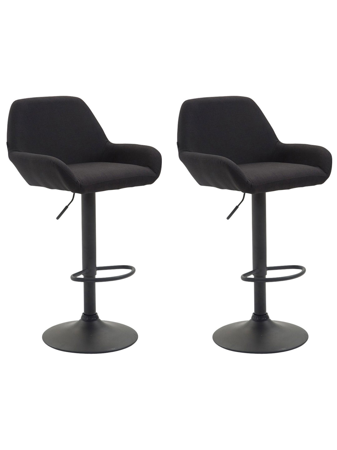 2 baarijakkaran sarja Braga kangasta, musta