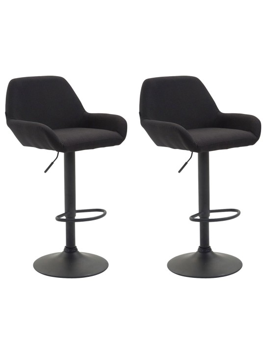 2 baarijakkaran sarja Braga kangasta, musta