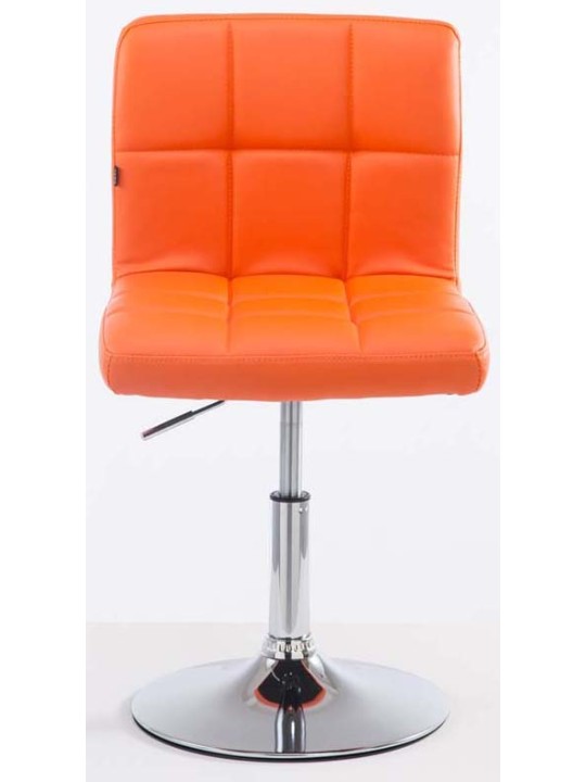 2 baarituolia Palma V2 keinonahkaa, oranssi