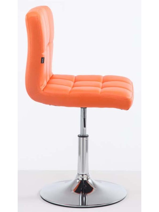 2 baarituolia Palma V2 keinonahkaa, oranssi
