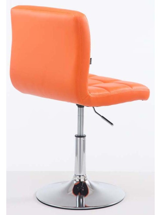 2 baarituolia Palma V2 keinonahkaa, oranssi