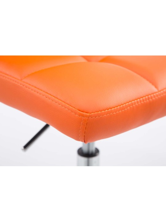 2 baarituolia Palma V2 keinonahkaa, oranssi