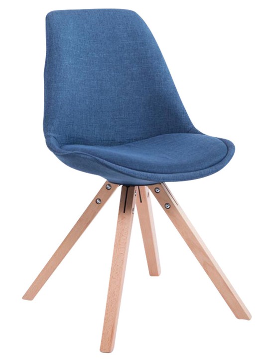 Vierailijatuoli Toulouse kangas Natura Square, sininen