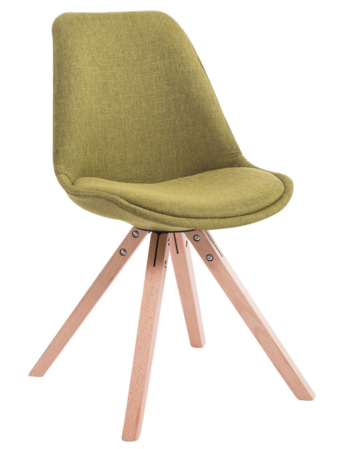 Vierailijatuoli Toulouse kangas Natura Square, vihreä