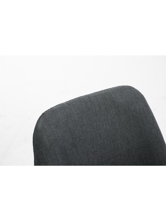 Vierailutuoli Toulouse kangas Natura pyöreä, tummanharmaa